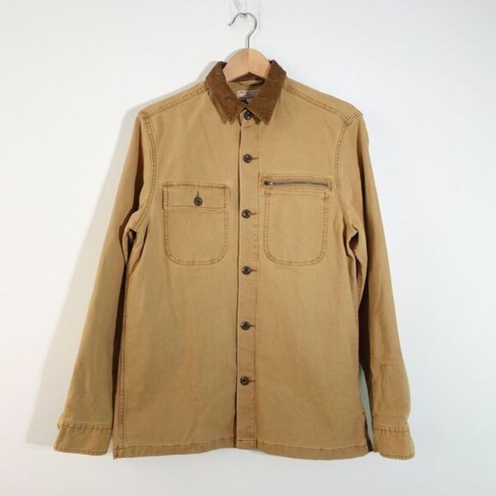 J Crew Wallace Barnes Jacket Men Small Duck Canvas Cotton Chore Utility‎ Shacket